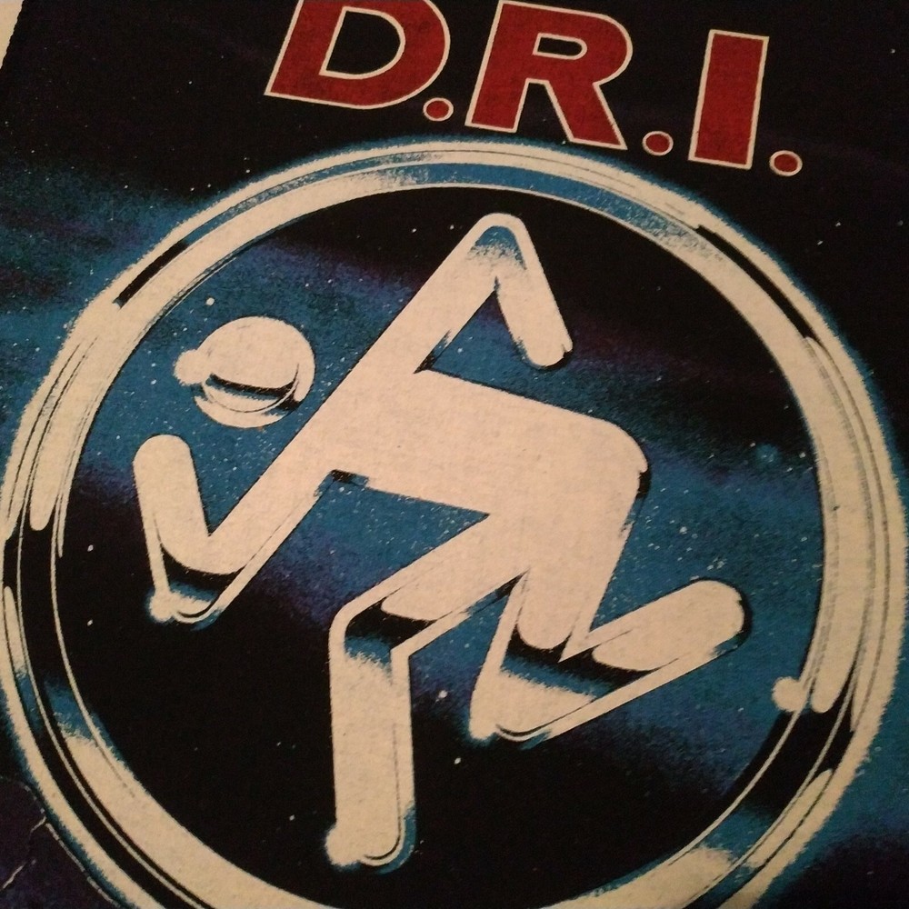 Vintage D.R.I. Unused 80s BACK PATCH dri thrash crossover sod anthrax