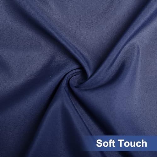 Rectangle Table Cloth Cover, Waterproof 72" x 30" (Rectangular) 1 Navy Blue