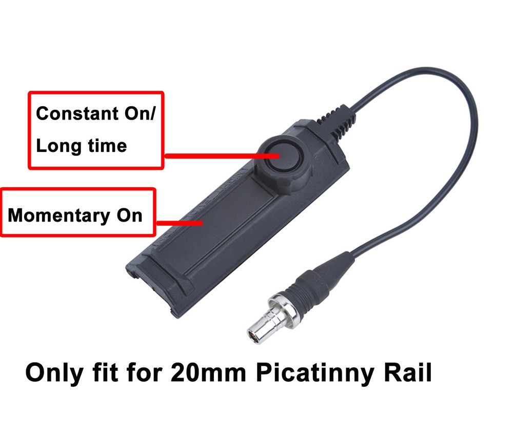 Tactical Augmented Dual Function Tape Switch For M300 M600 Light Fit Keymod Mlok