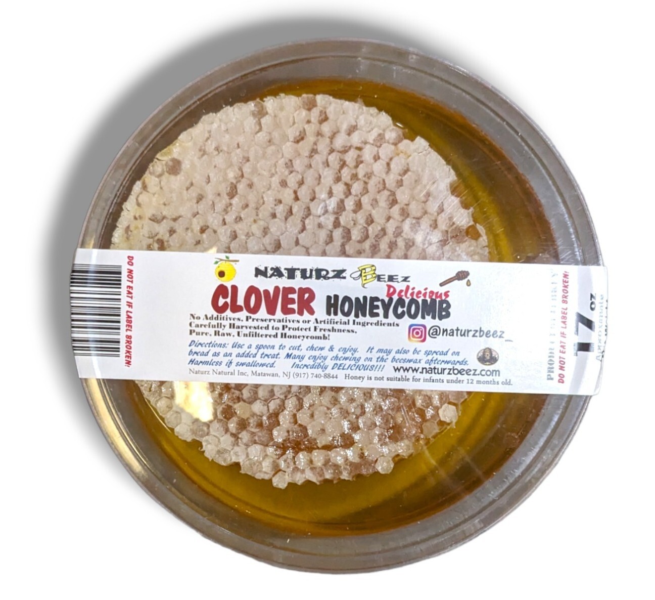 HONEYCOMB HONEY 17.6oz 500g 100% PURE UNFILTERED HONEY COMB DELICIOUS