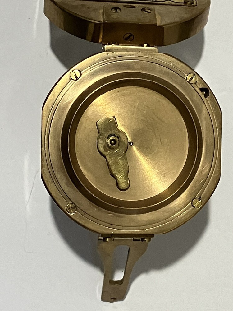 Brass Maritime Compass With Case