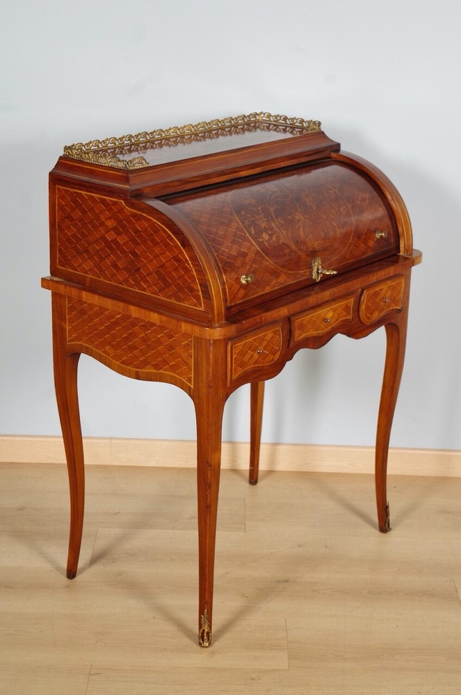 Transition Style Cylinder Desk