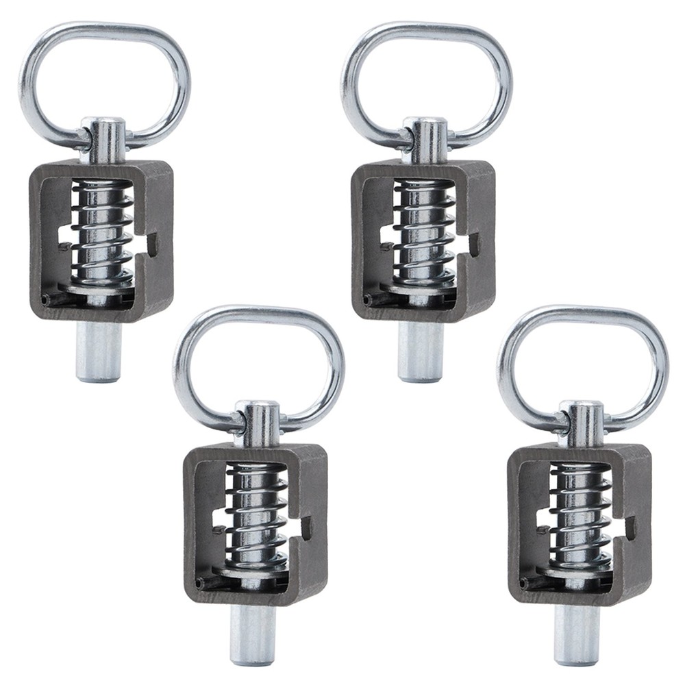 SPARKWHIZ 4Pack Spring Trailer Gate Weld-On Spring Latch Lock Assembly Universal