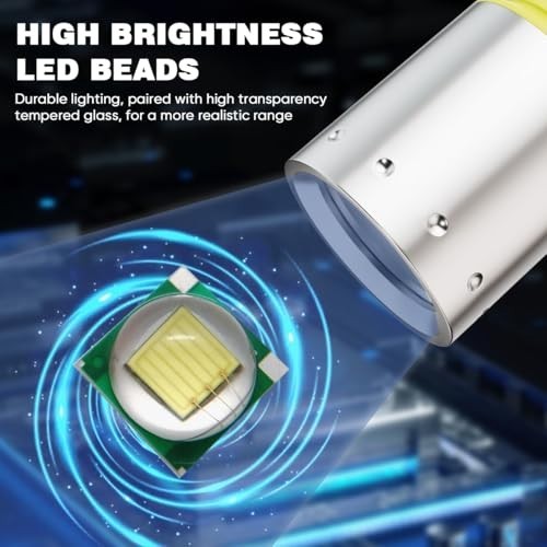 2 Pack 1200 Lumens Waterproof Scuba Diving Flashlight, 3 Modes Underwater Torch