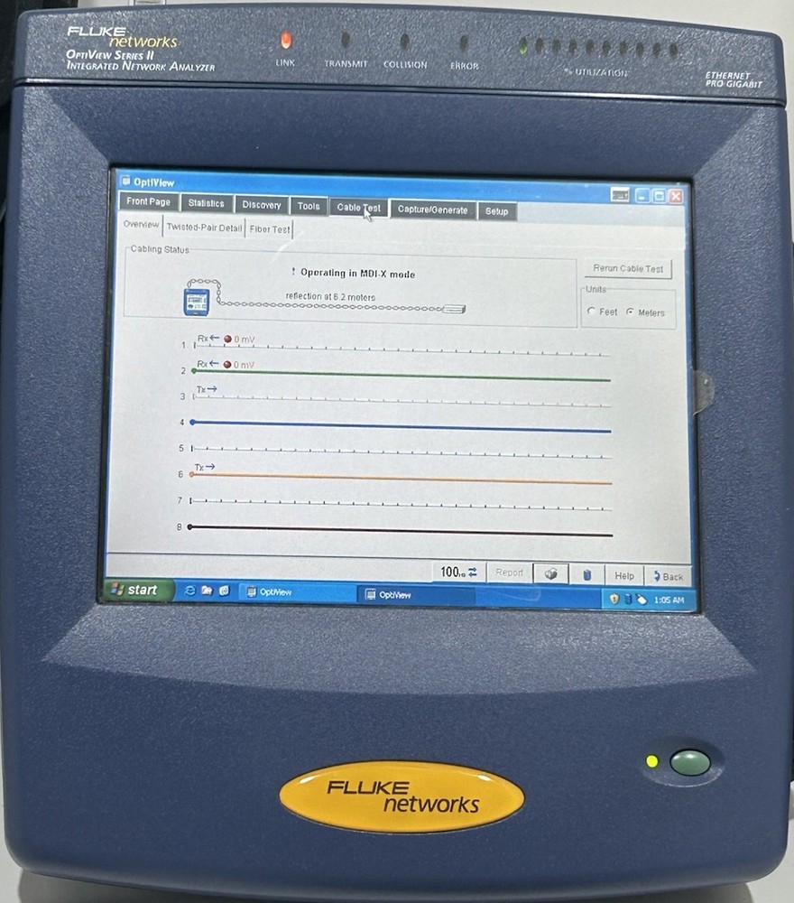 Fluke Network Optiview Series II Integrated Network Analyzer Very Good Condition