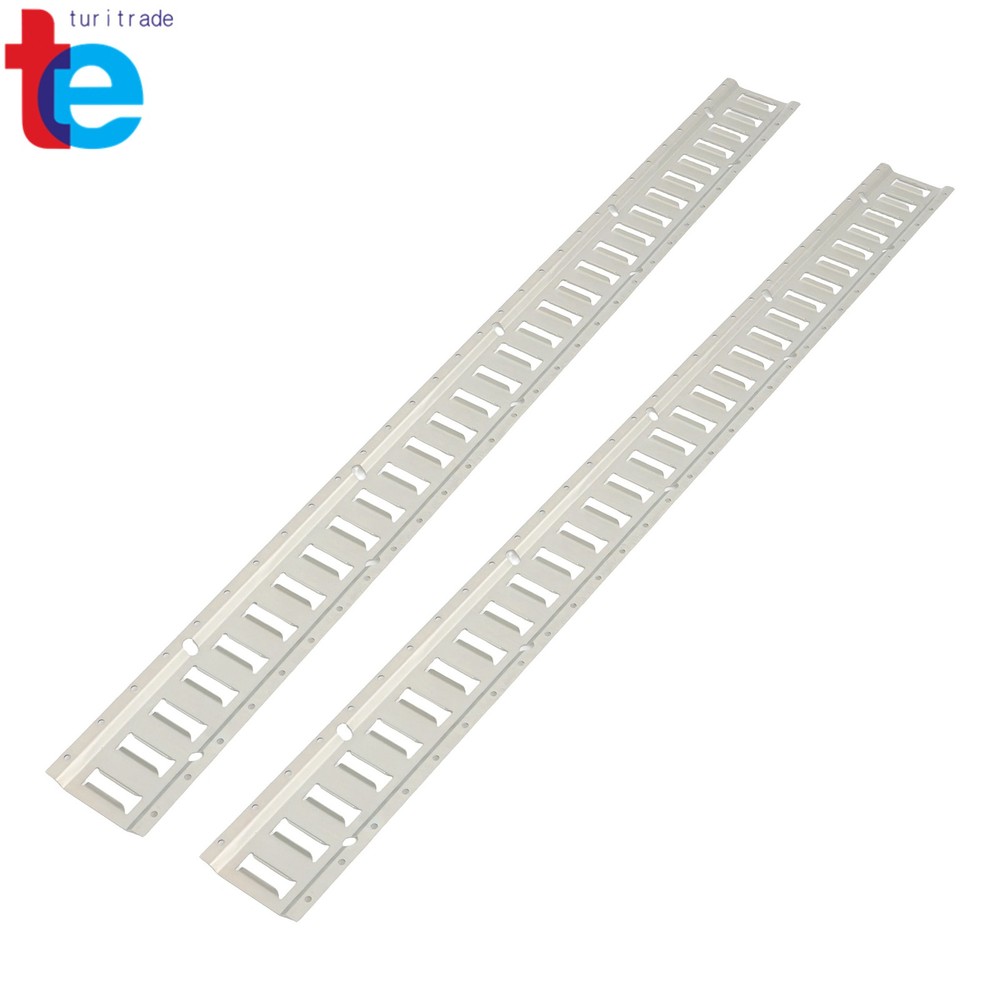 2PC 5' E-Track Tie-Down Rail For Truck Trailer Cargo Van Utility Silver