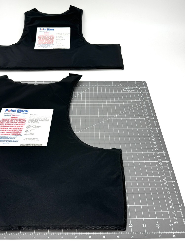 NEW Point Blank Level IIIA BALCS SPEAR Soft Body Armor Inserts SMALL