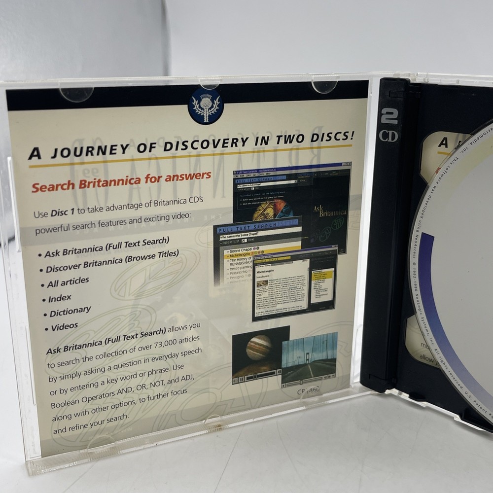 Encyclopaedia Britannica CD 99 PC CDROM Multimedia Edition