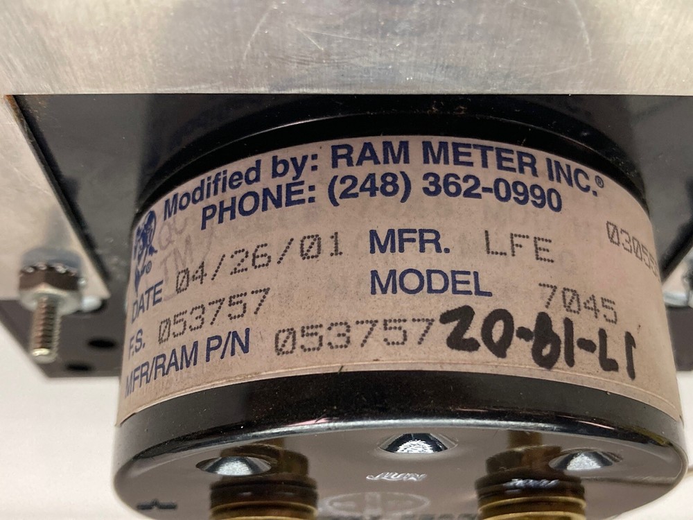 Ram Meter,Model 7045,Meter 0-500