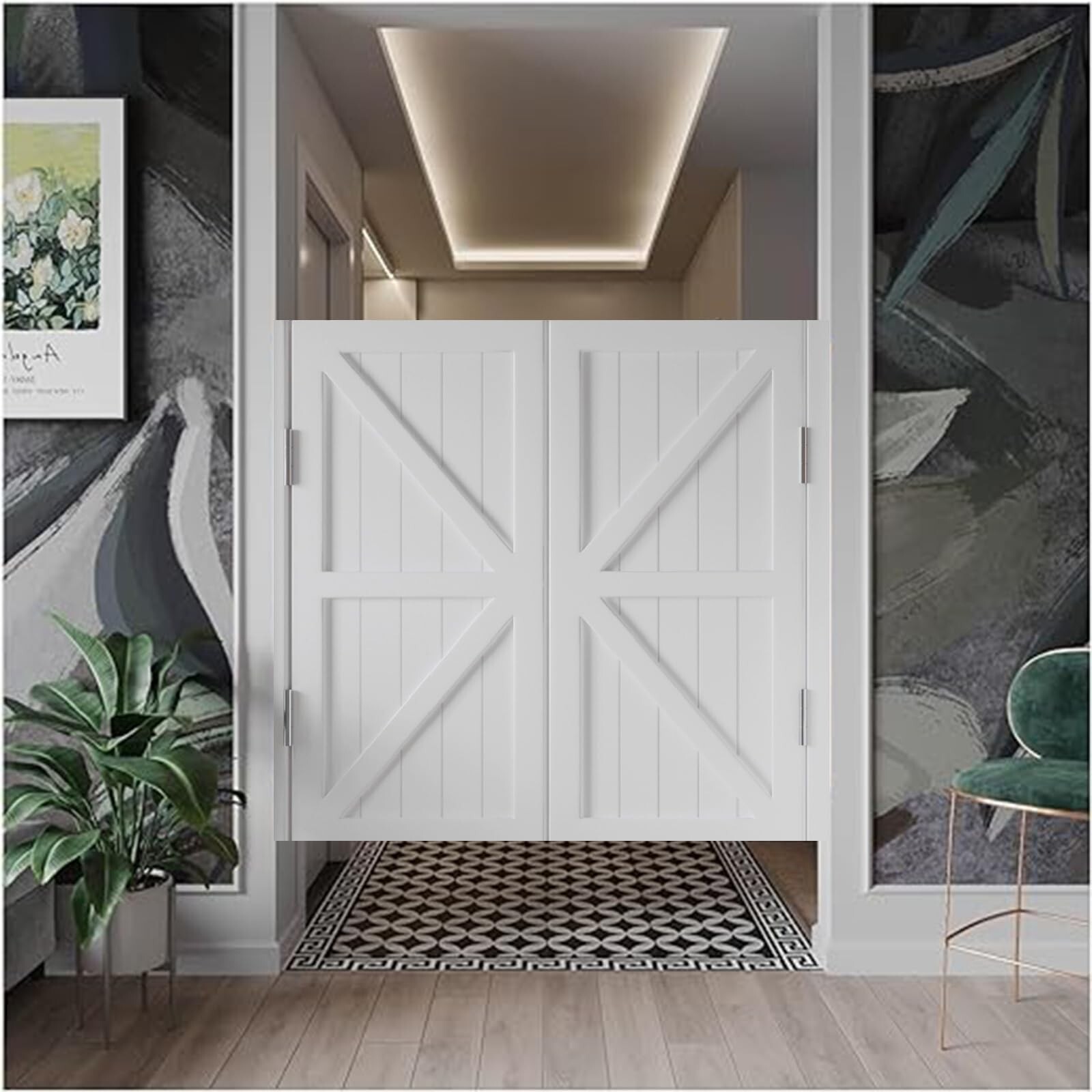 Swinging Doors Cafe Doors, Interior Solid Wood Swing Door, Saloon Cafe Doors,...