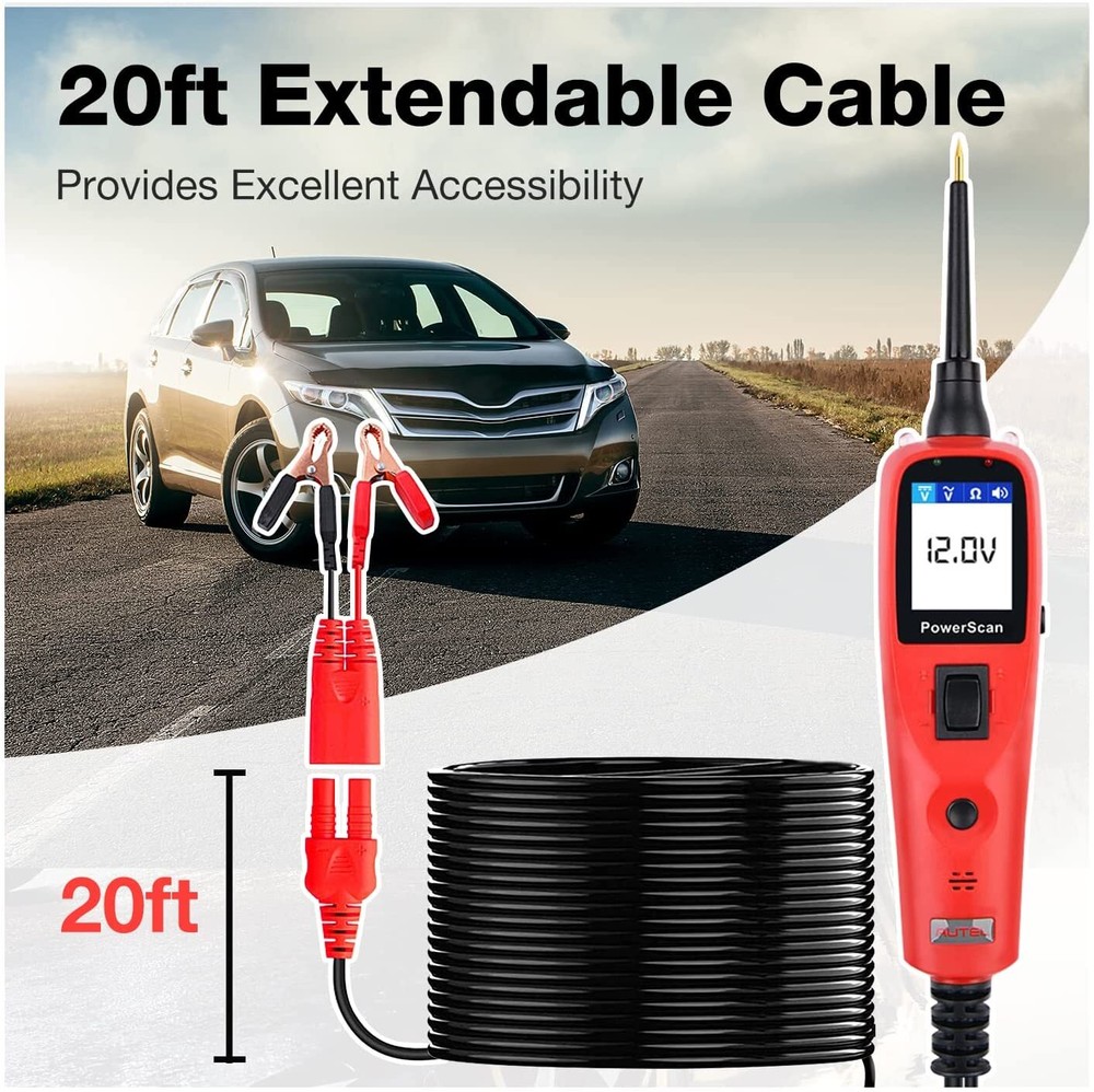 Autel PowerScan PS100 Electrical Circuit System Power Probe Tester Tool 12V/24V