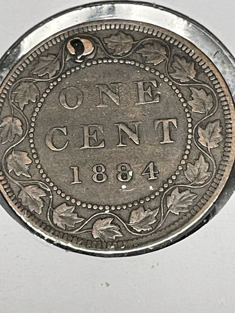 Canada 1884 One Cent Coin