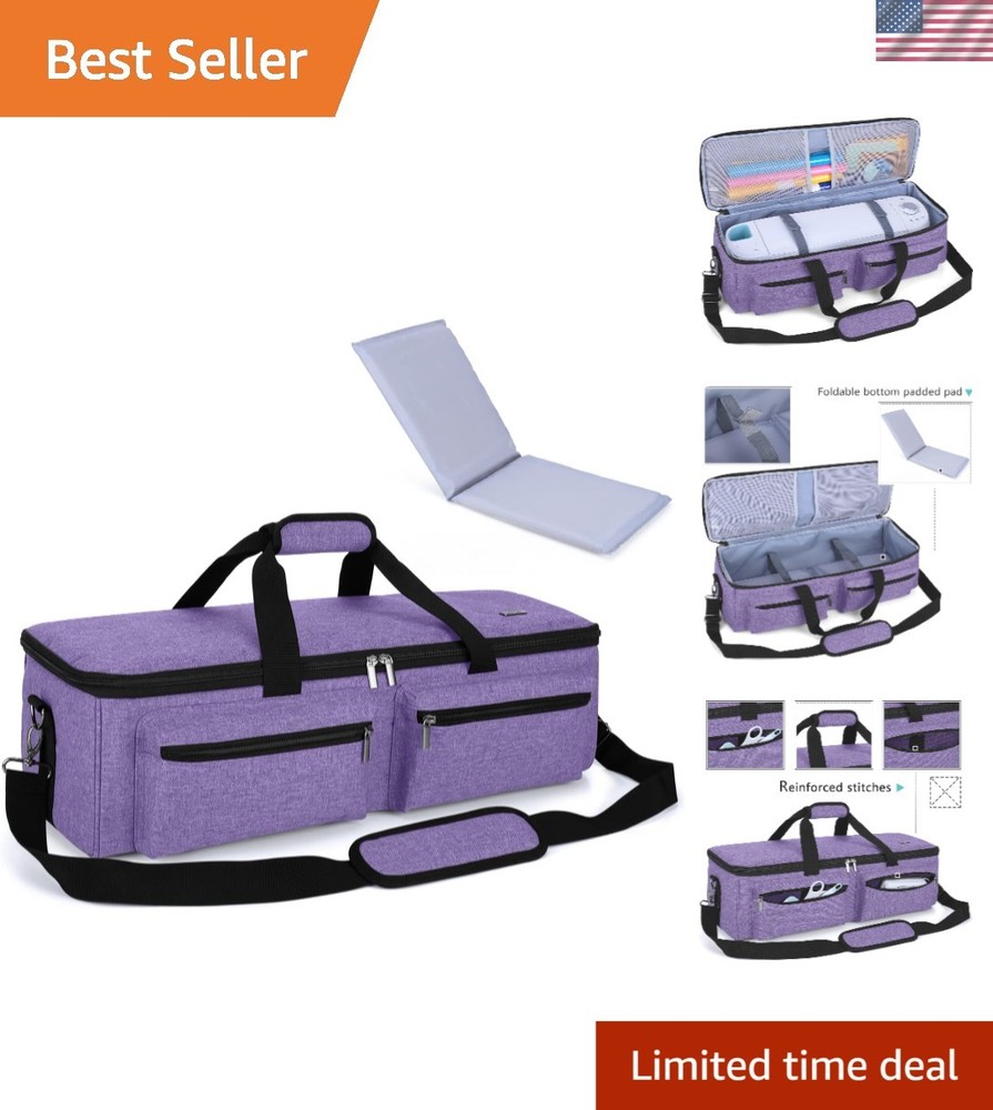 Protective Nylon Tote for Cricut Maker & Silhouette with Multiple Compartments