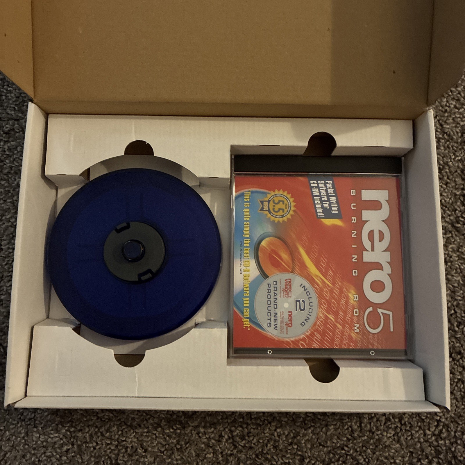 Nero 5 Burning Rom CD/DVD Software CIB Disc, Book and Code.