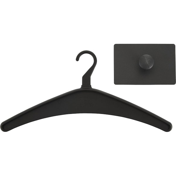 Quartet 2015M Magnetic Garment Hook, Black