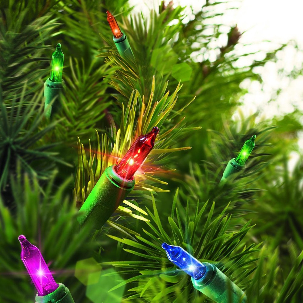 Holiday Time Incandescent Christmas String Light 21" Multicolor 100-Count 3 Pack
