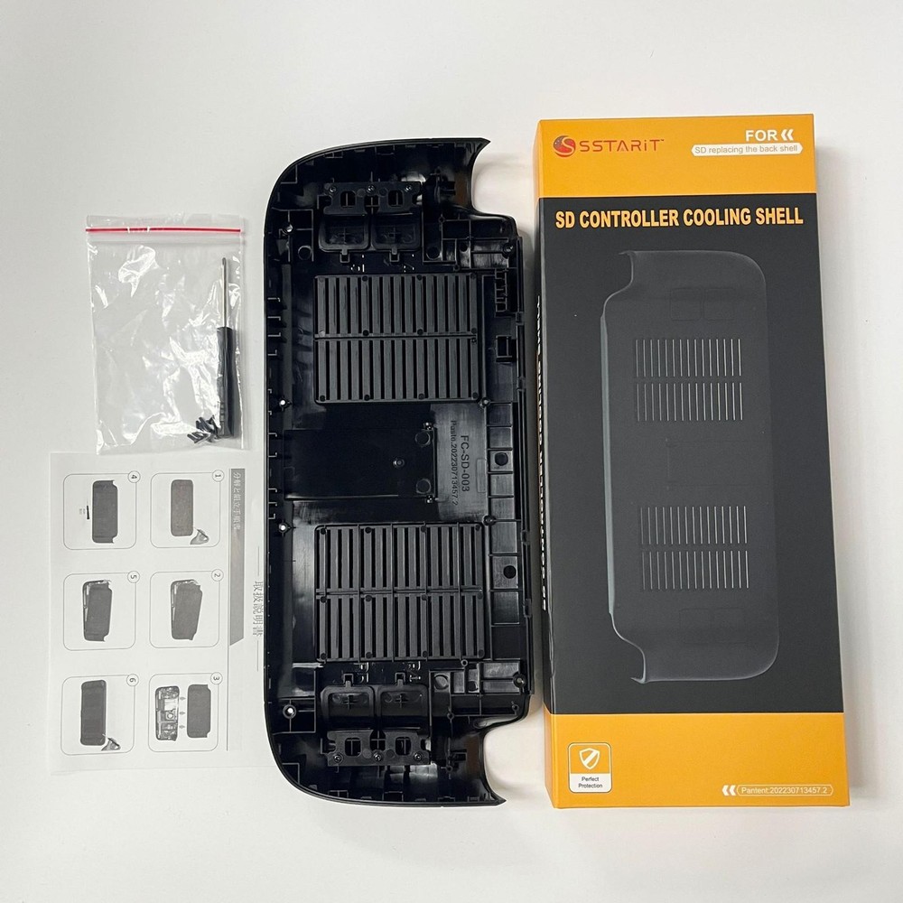 Game Console Cooling Backshell Protective Case with Bracket For Steam Deck F