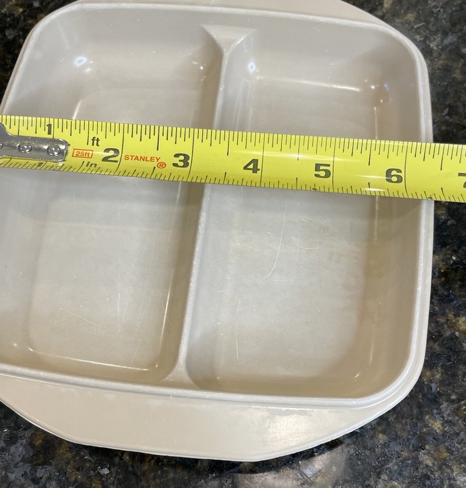 ANCHOR HOCKING MICROWARE DIVIDED VERSATILITY PAN REPLACEMENT LID ONLY PM481-TI