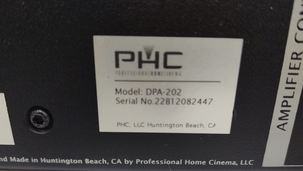 PHC Professional Power Amp W/ DSP Engine | DPA-202