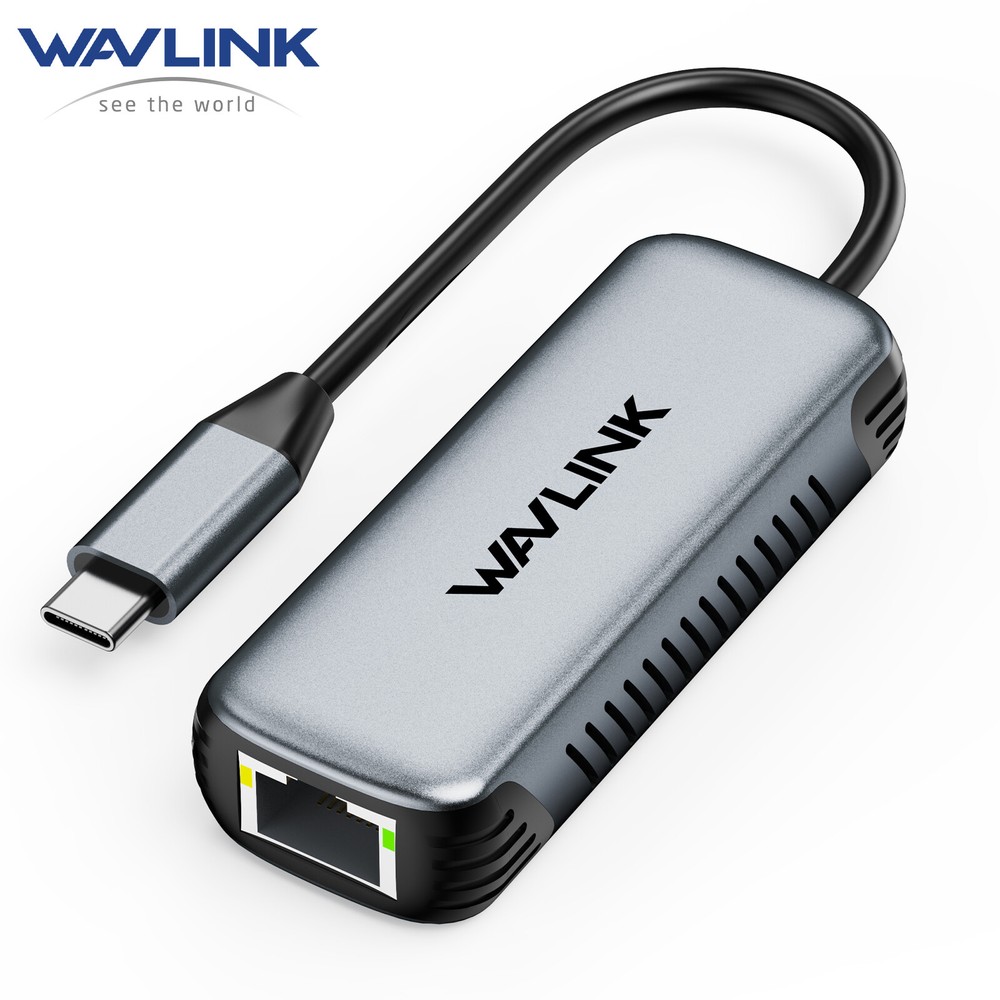 Thunderbolt 3/USB3.0 2-in-1 USB-C/USB-A 2.5G Ethernet Adapter Mac/Win/Linux Fast