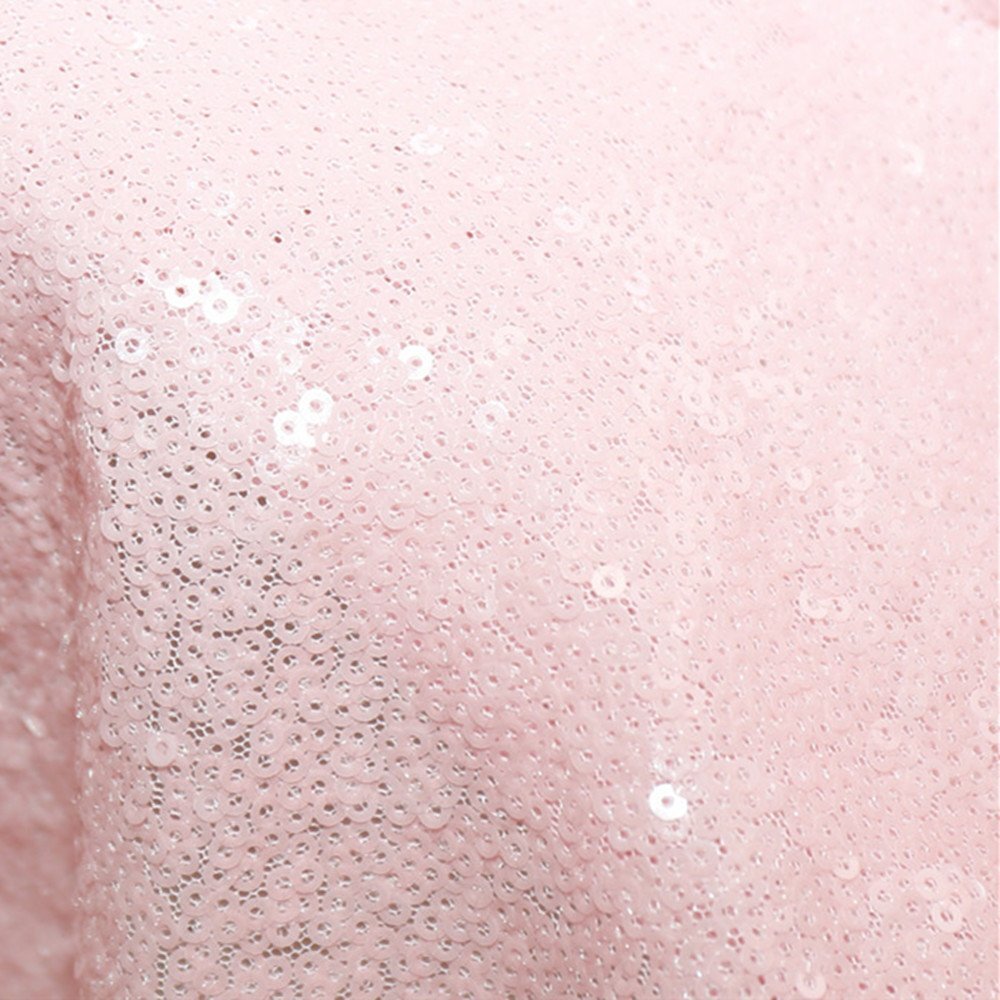 Sequin Tablecloth Sequin Table Overlay Square 50"x50" Pink