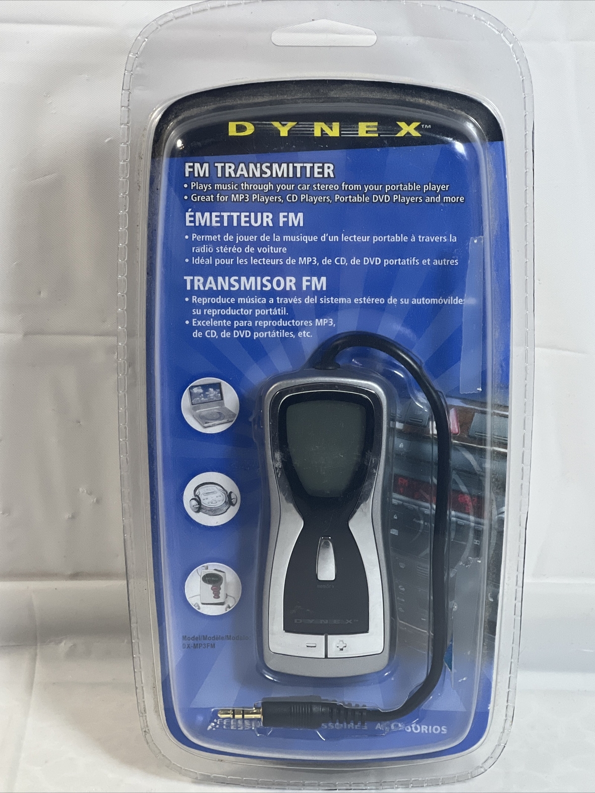 Brand New Dynex DX-MP3FM FM Transmitter Play Music Through Your Car Sealed!