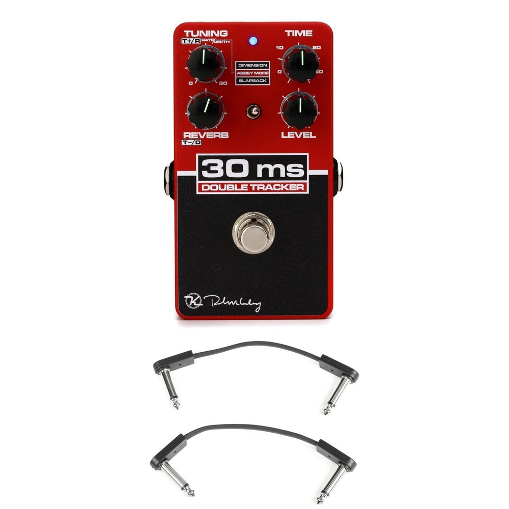 Keeley 30ms Automatic Double Tracker Delay Pedal with EBS Patch Cables