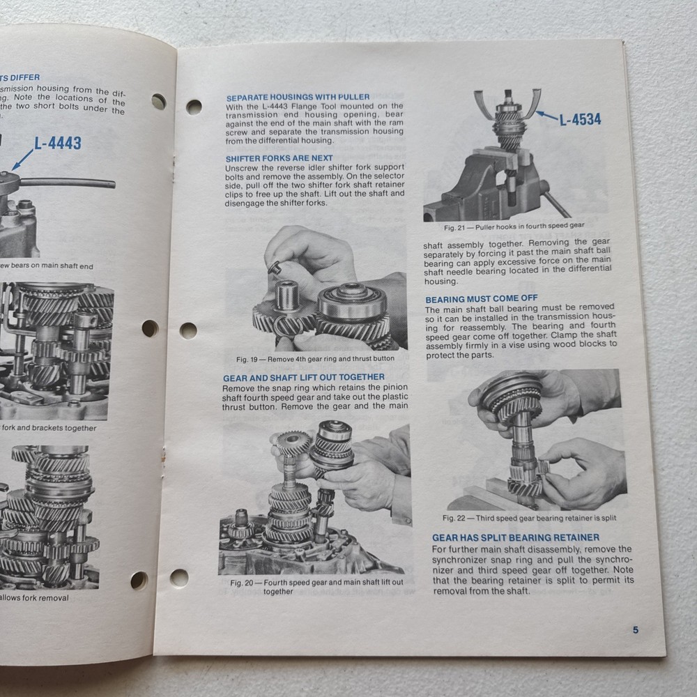 Chrysler Dodge 1978 Servicing The A-412 Transaxle And Clutch Reference Book
