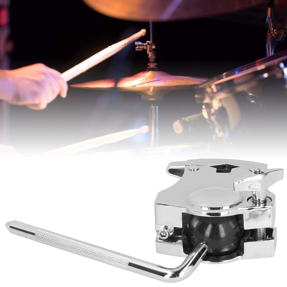 Tom Chrome Drum Rack Mount Bracket Mutifunction Instrument Accessory Sliver
