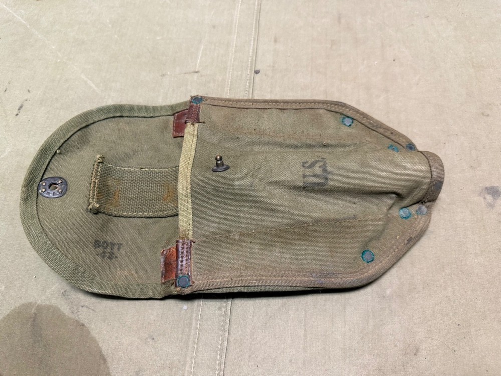 ORIGINAL WWII US ARMY INFANTRY M1943 SHOVEL CARRIER COVER-TRANSITION, 1943, BOYT