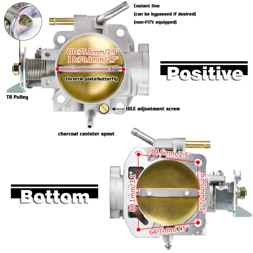 D15 D16 D Series Intake Manifold +70mm Throttle Body For Honda Civic CRX DEL SOL