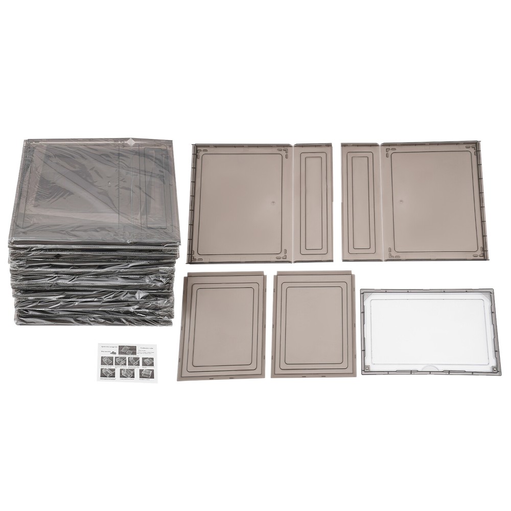 12PCS Stackable Sneaker Display Case Container Shoe Storage Box Organizer