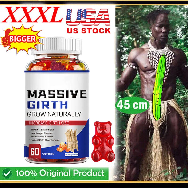 Male Enhancement Gummies Booster & Thicker Last Longer Stronger Bigger 60 Gummy
