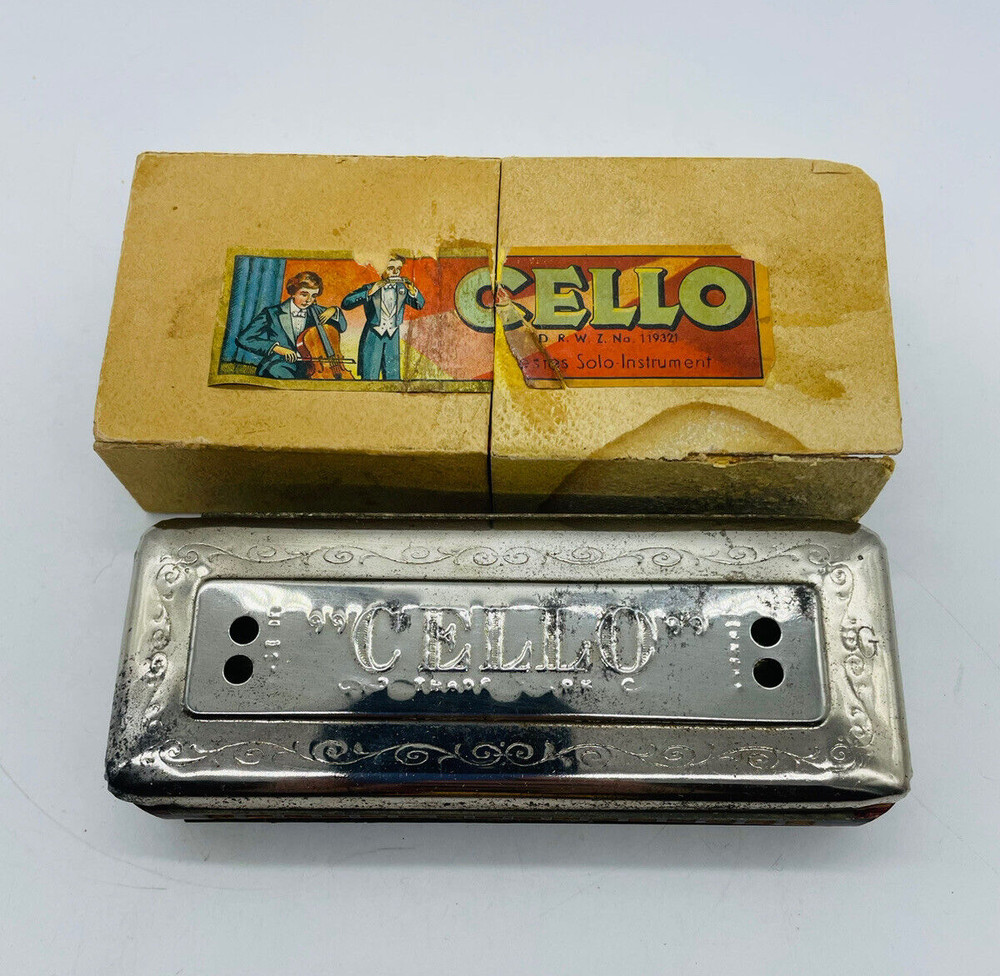 Vintage Cello Harmonica Germany DRWZ