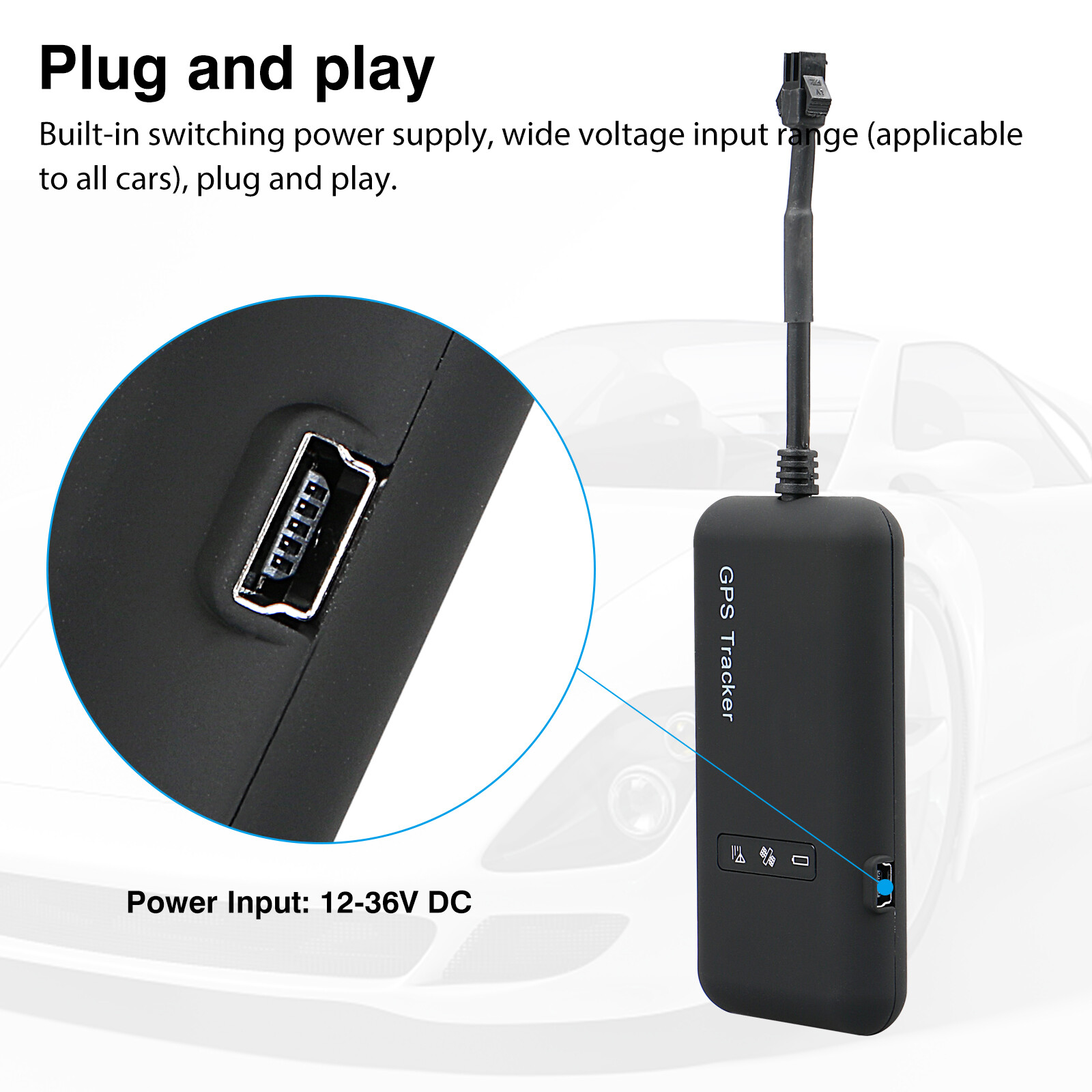 Real-time GPS Tracker Tracking Locator GT02A GPRS GSM Car/Motorcycle Anti Theft