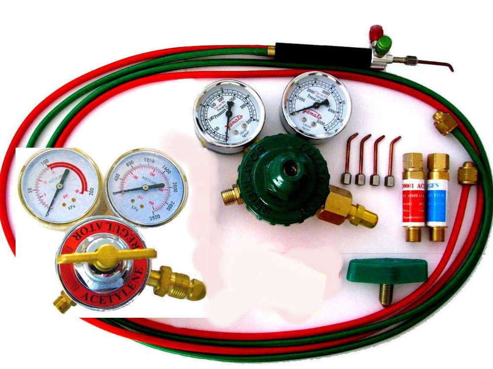 Oxy/Acetylene or Propane Jeweler's Torch Regulators Arrestor Kit - Smith TYPE