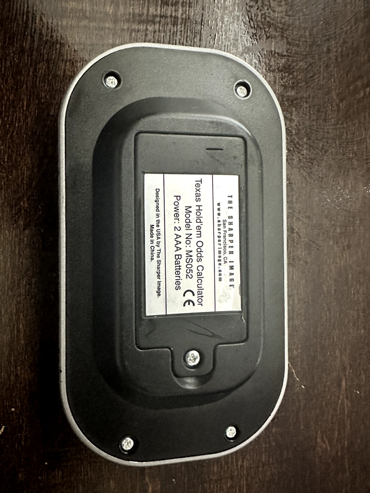 Sharper Image Texas Hold'em Odds Calculator