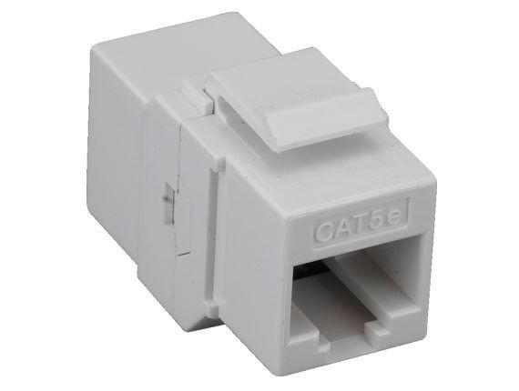 Cat5e RJ45 Inline Coupler Keystone Type - Black / White