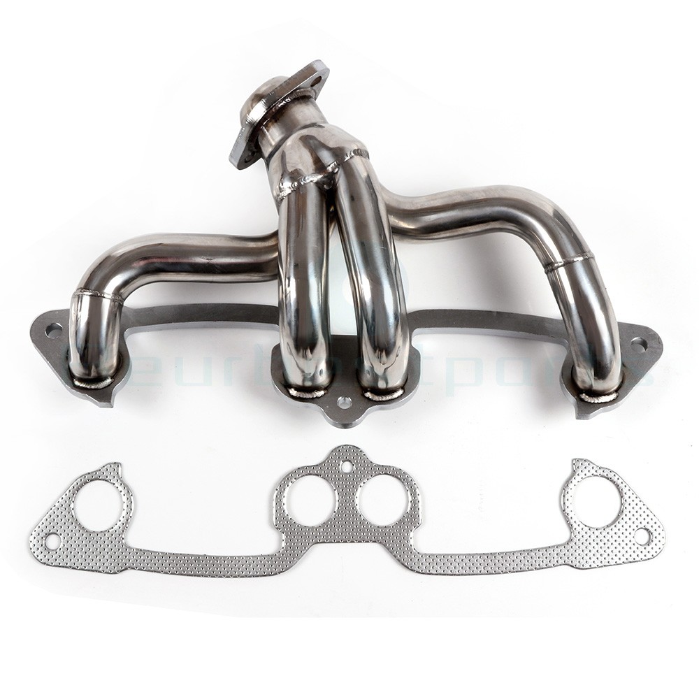 New For Jeep Wrangler 2.5L L4 Stainless Manifold Header w/ Gasket 1991-2002
