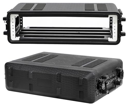 2U Rack Case Shallow 12" Depth, 19" Rackmount Flight 2U Rack Space 12" Deep