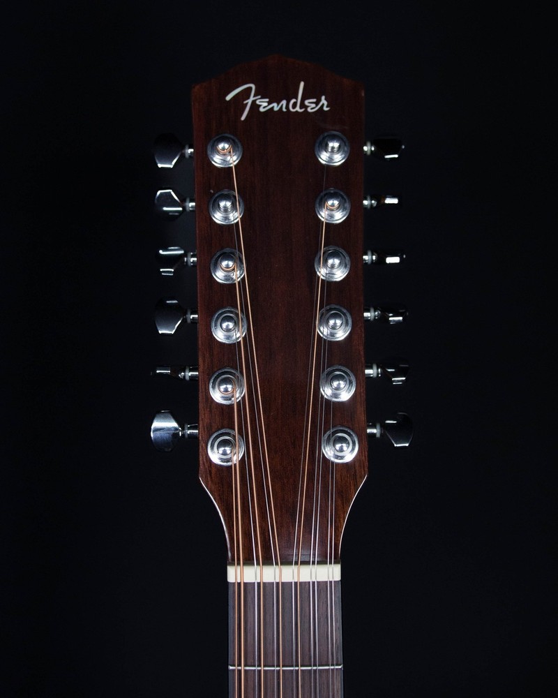 Fender CD-140SCE 12-String, Walnut FB, Natural with Case