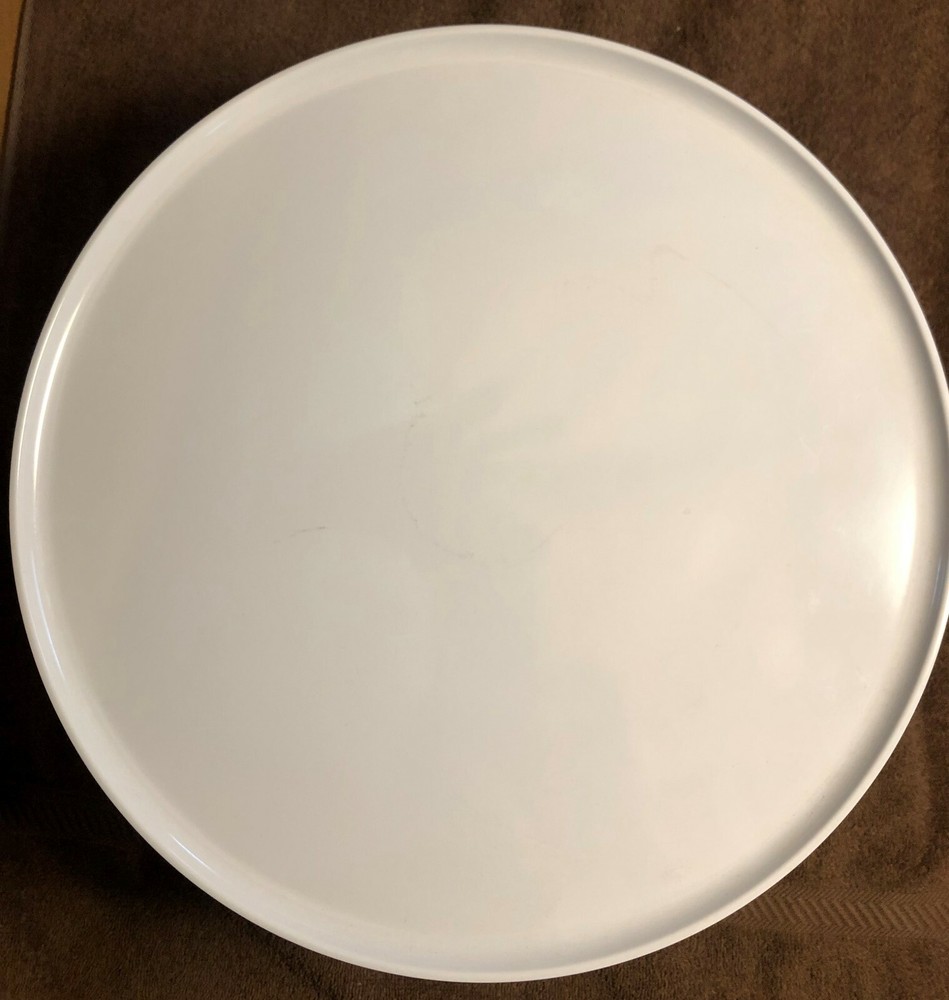 12" Diameter White Cake Plate Stand