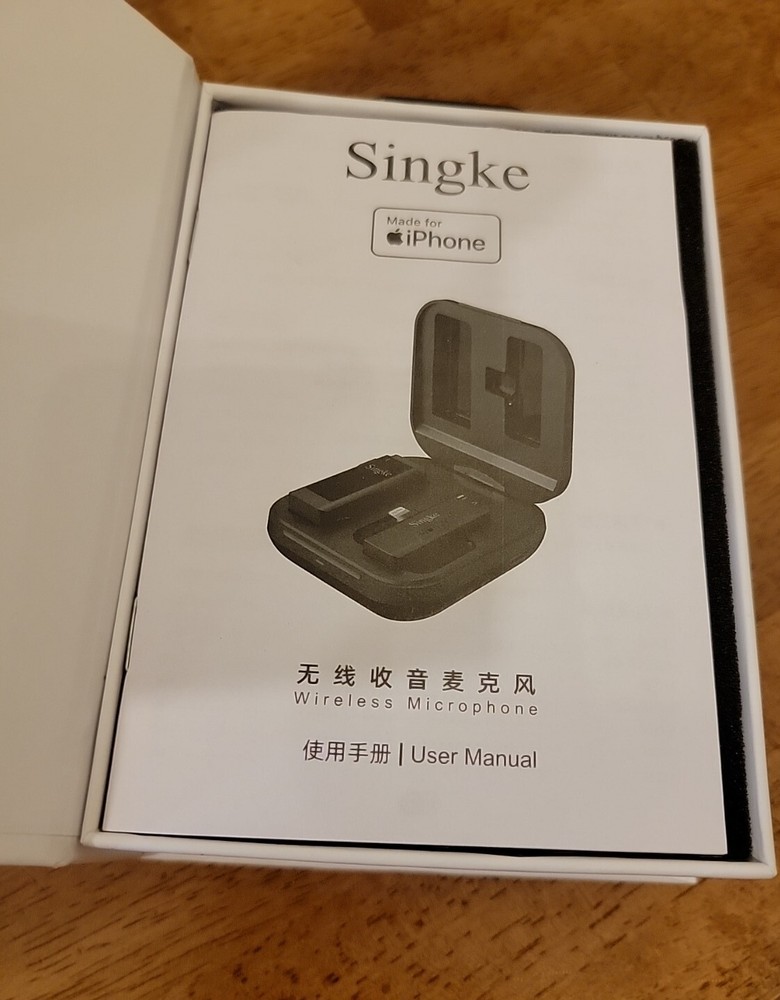 Singke Wireless Dual Lavalier Microphones for iPhone NIOB