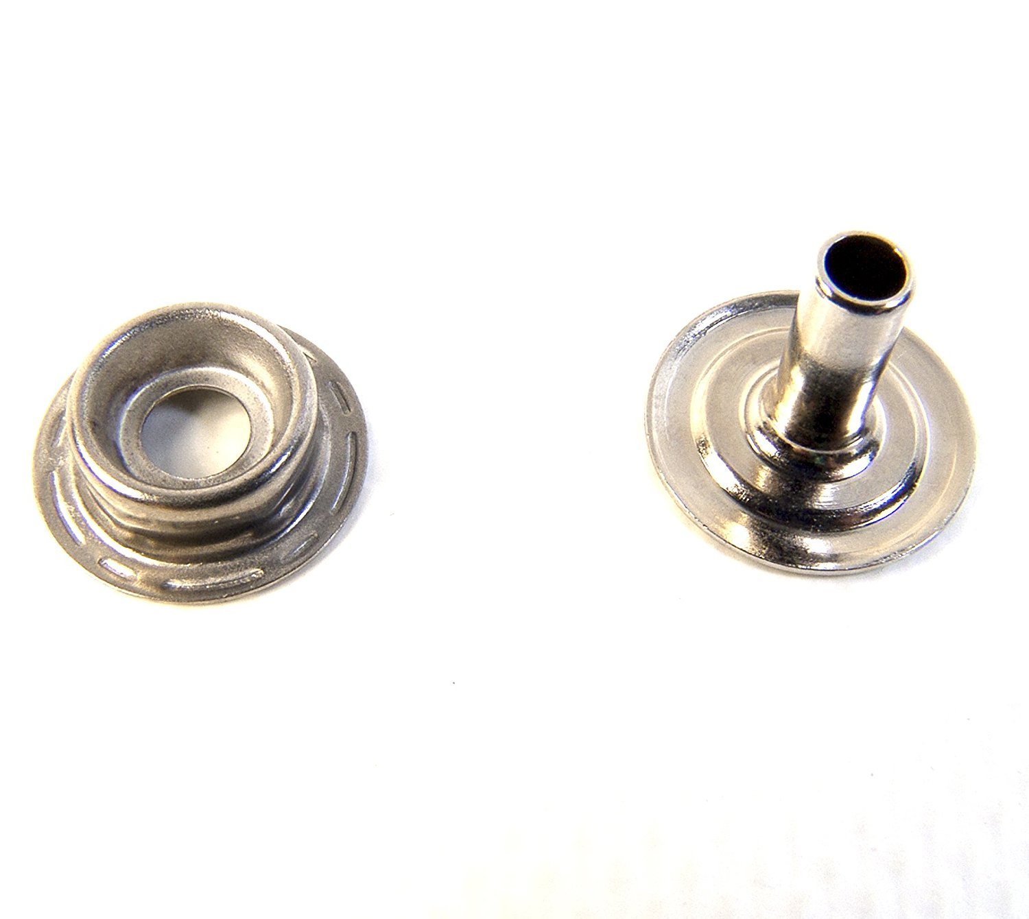 Snap Stud & Eyelet, Eyelet Has 3/8" Long Post for Leather or Thicker Fabrics