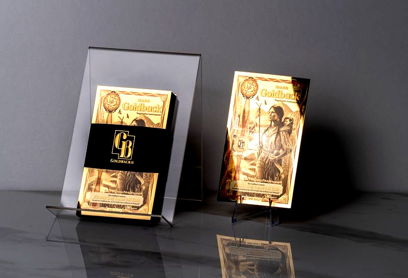 1/2 IDAHO ALPHA GOLDBACK AURUM 24K GOLD NOTE 1/2000 OZ .999 GOLD BU PRE SALE 🔥