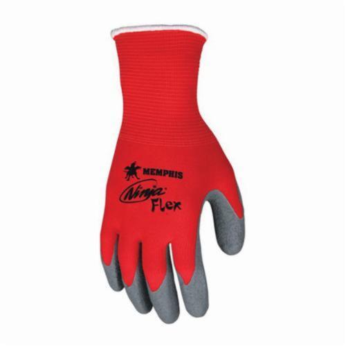 MCR N9680 RED Ninja Flex Latex Coated Work Gloves - 15 Gauge, 12 PAIR, SM-2XL