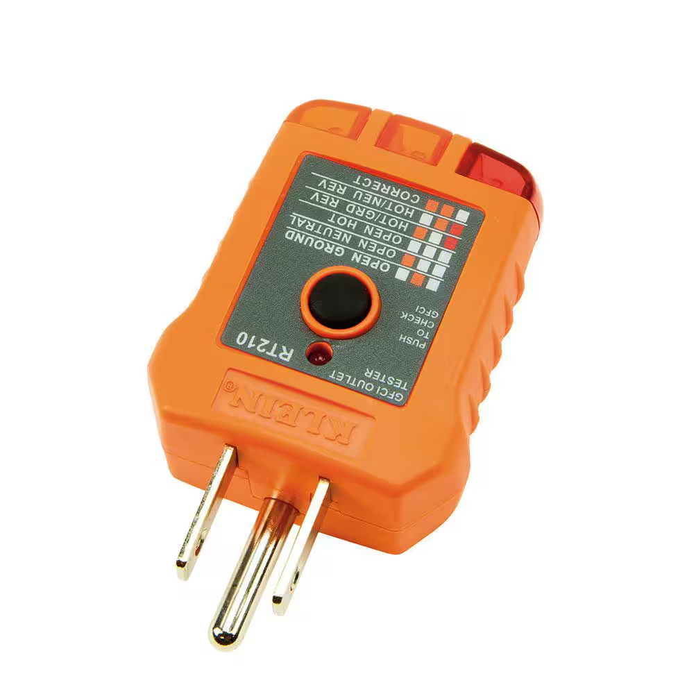NEW Durable Klein Tools Standard/GFCI Outlet Tester Detect Wiring Problems