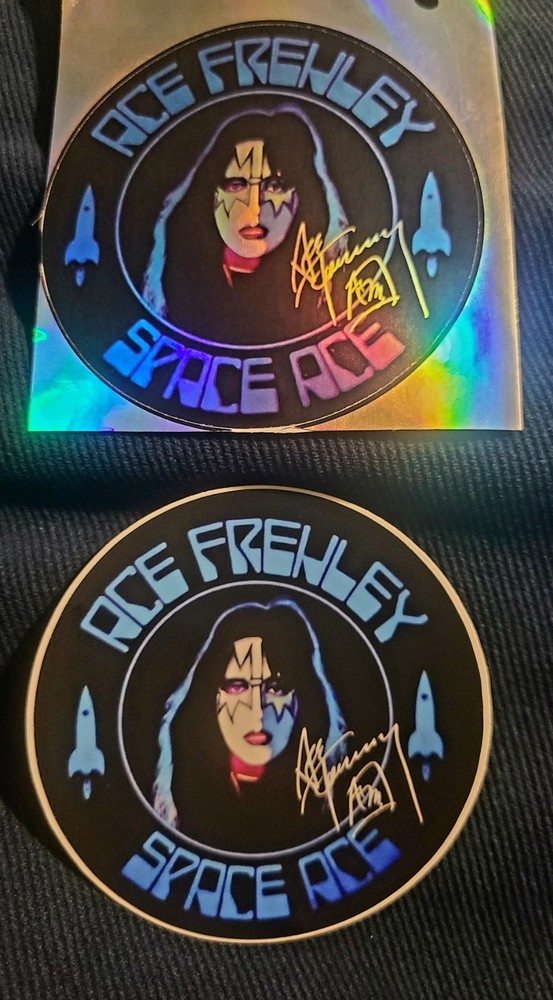 Space Ace Sticker Kiss Ace Frehley Guitarist Logo Classic Reflective 3 Inch X 2