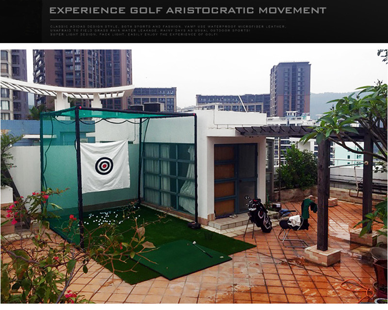 9.8ft Golf Practice Net Folding Golf Hitting Cage Practice Net Training Aid