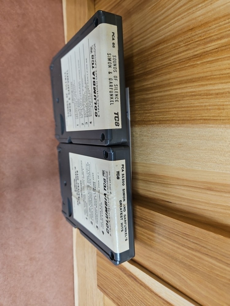 Vintage Simon and Garfunkel 8 track tapes untested